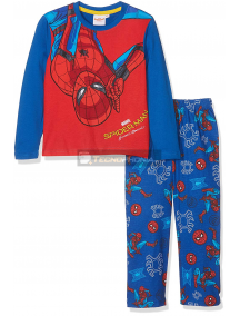 Pijama manga larga niño Spider-man azul estampado 10 años 140cm