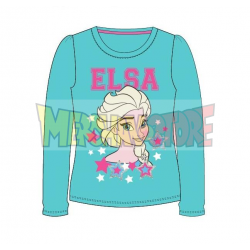 Camiseta manga larga niña Frozen - Elsa turquesa 4 años 104cm