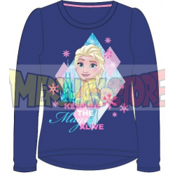 Camiseta manga larga niña Frozen - Keeping the magic alive azul marino 6 años 116cm