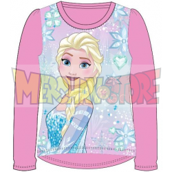 Camiseta manga larga niña Frozen - Ice magic rosa 5 años 110cm