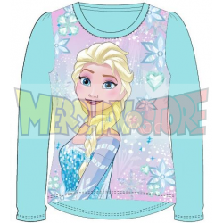 Camiseta manga larga niña Frozen - Ice magic celeste 7 años 122cm