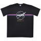 Camiseta adulto manga corta Nasa negra Talla L