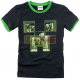 Camiseta niño manga corta Minecraft negra - verde 12 años 152cm