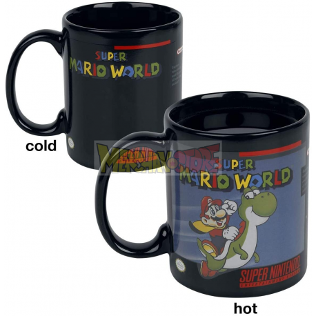 Taza cerámica termocolora Super Mario Kart 330ml