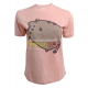 Camiseta adulto para chica Pusheen rosa Talla L