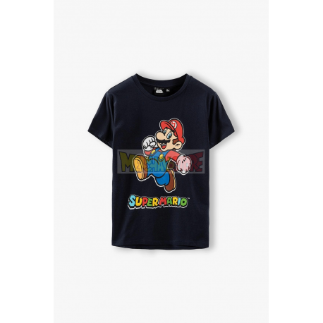 Camiseta niño Super Mario 8 años 128cm azul marino