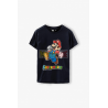 Camiseta niño Super Mario 8 años 128cm azul marino