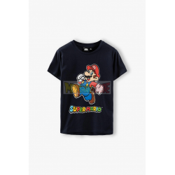 Camiseta niño Super Mario 12 años 152cm azul marino