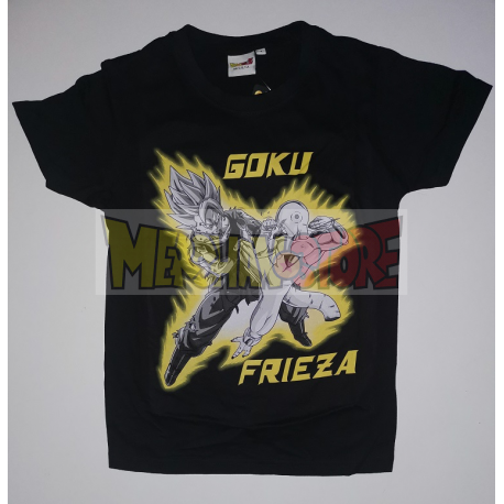 Camiseta Dragon Ball - Goku Frieza negra Talla L