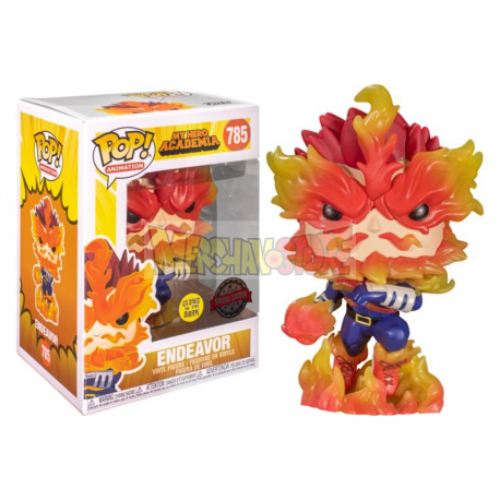 Figura Funko POP! Exclusivo My Hero Academia - Endeavor brillo en la oscuridad 758