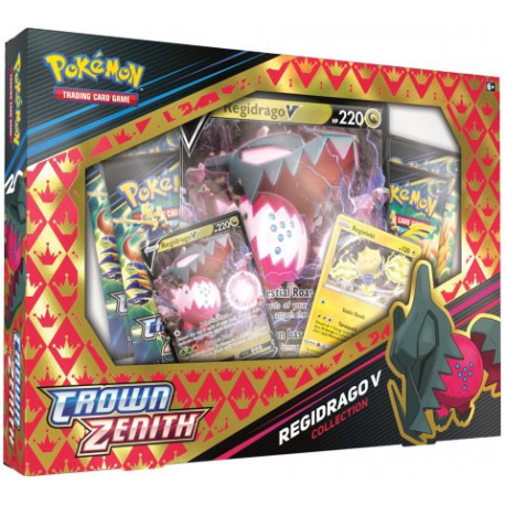 Caja de cartas Pokémon Crown Zenith Collection - Regidrago V (inglés)