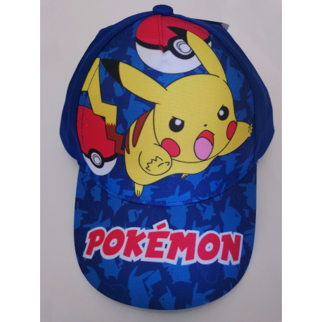 Gorra infantil Pokemon azul 52cm