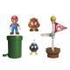 Diorama Super Mario Dehesa Bellotera con figuras Mario - Bob-Bomb y Goomba