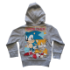 Sudadera infantil con capucha Sonic - Game Over gris 8 años 128cm