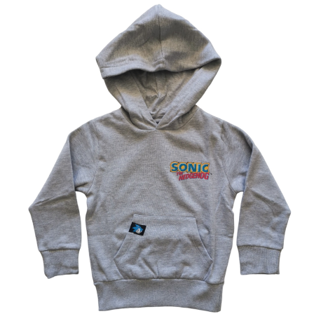 Sudadera infantil con capucha Sonic - Game Over gris 8 años 128cm