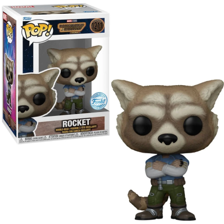 Figura Funko POP! Marvel - Guardianes de la Galaxia vol. 3 - Rocket 1211 Special Edition