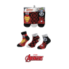 Pack de 3 calcetines Marvel Avengers - Iron Man Talla 23-26