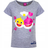 Camiseta niña manga corta Baby Shark gris 3 años 98cm - 4 años 104cm