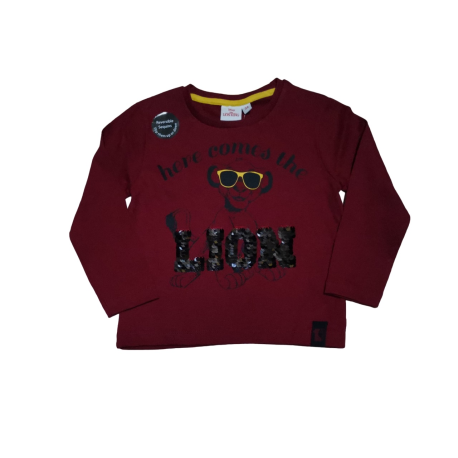 Camiseta niño manga larga Disney - El Rey León roja 4 años 104cm