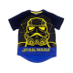 Camiseta niño manga corta Star Wars - Stormtrooper negra - azul 4 años
