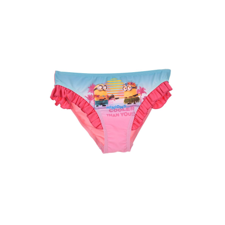 Culetin - bikini niña Minions - Cooler than you!! celeste - rosa 3 años 98cm