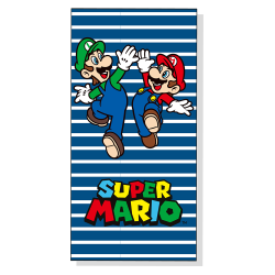 Toalla de microfibra Super Mario - Mario y Luigi 140x70cm