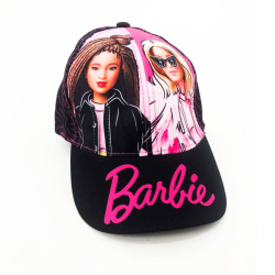 Gorra infantil Barbie negra - rosa 53cm