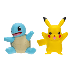 Figura Pokémon Battle Pack Squirtle y Pikachu 5cm