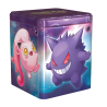 Lata apilable de cartas Pokemon Psiquico con Espeon, Gengar, Colagrito y Ponyta de Galar (Inglés)