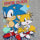 Pijama corto niño Sonic - Game Over gris - azul 4 años 104cm