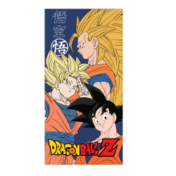 Toalla de microfibra Dragon Ball Z - Goku - Goku Super Saiyan - Goku Super Saiyan 3 140x70cm