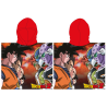 Poncho de microfibra Dragon Ball Z rojo 55x55cm