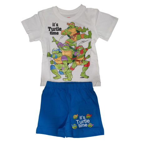 Pijama niño Tortugas Ninja blanco - azul 4 años 104cm