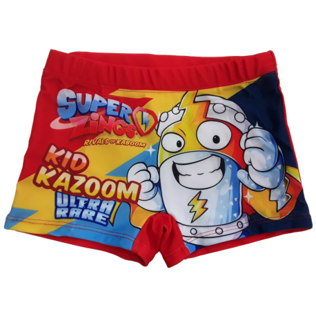 Bañador boxer niño SuperThings rojo 3 años 98cm - 4 años 104cm