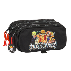 Estuche portatodo triple grande One Piece 21.5x8x10cm