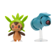 Figura Pokémon Battle - Chespin y Beldum 5cm