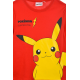 Camiseta infantil manga larga Pokemon - Pikachu roja 6 años 116cm