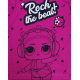 Camiseta niña manga larga LOL Surprise - Rock the beat! fucsia 5 años 110cm