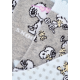 Pack de 3 calcetines niña Snoopy gris - celeste 23-26