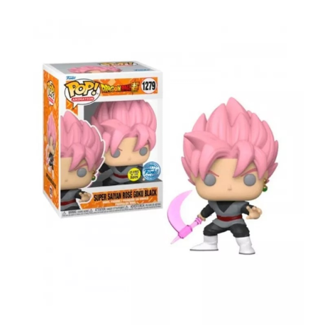 Figura FunKo Dragon Ball - Super Saiyan Rosé Goku Black 1279 brilla en la oscuridad