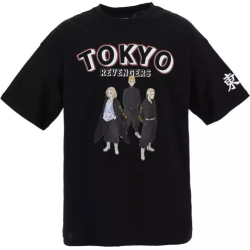 Camiseta Tokyo Revengers negra 8 años 128cm