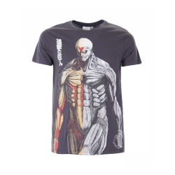 Camiseta adulto Attack On Titan gris Talla S