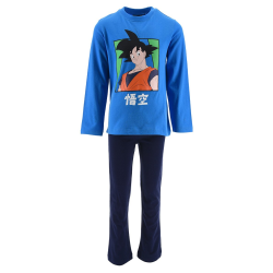 Pijama largo niño Dragon Ball - Goku azul 3 años 98cm