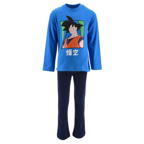 Pijama largo niño Dragon Ball - Goku azul 3 años 98cm