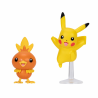 Pack de 2 Figuras Pokémon Battle - Torchic & Pikachu 10 5cm