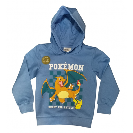 Sudadera niño Pokémon 6 años 116cm CONFECCIONADA CON MATERIALES RECICLADOS