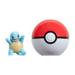 Figura Pokémon Clip'n'Go Poké Ball -Squirtle 3 5cm